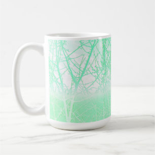 Caneca De Café Ramos Geados Nebulosos Verde Hortelã