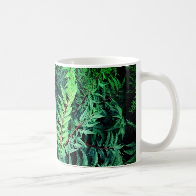 Caneca De Café Ramos verdes (Direita)