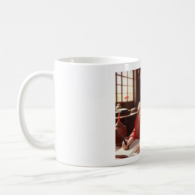 Caneca De Café (Rapariga Asiática IV) Mug Clássica, 11 oz (Esquerda)