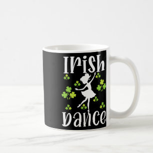 Caneca De Café Rapariga Dançando Dia de São Patrício de dança irl