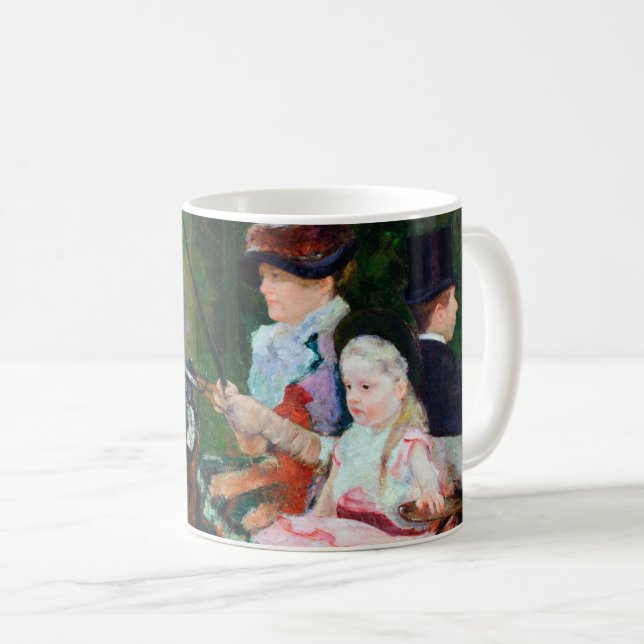 Caneca De Café Rapariga dirigindo uma Carruagem, Mary Cassatt (Frente Esquerda)