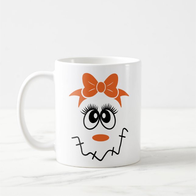 Caneca De Café Rapariga Espantalho Rostos com Arco (Esquerda)