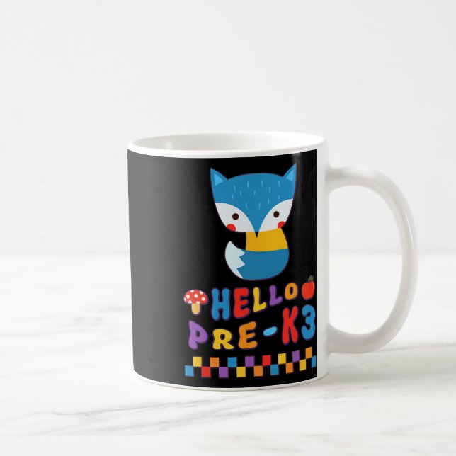 Caneca De Café Rapariga Raposa Volta às Aulas Animal da Floresta  (Direita)