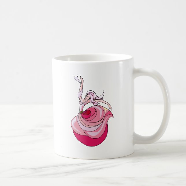 Caneca De Café Rapariga Rosa (Direita)