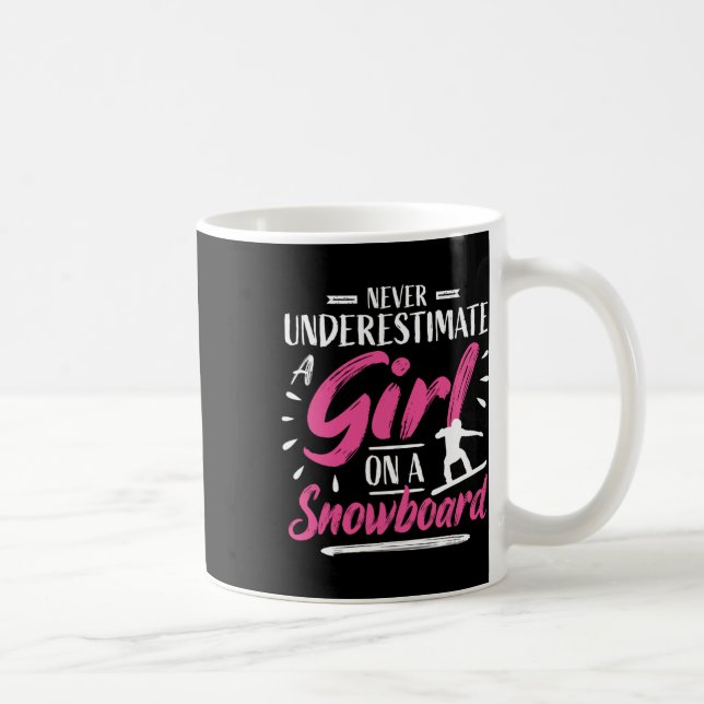 Caneca De Café Rapariga Snowboard - Snowboard (Direita)