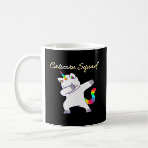 Caneca De Café Raparigas Caticorn Squad Cat Unicorn Popular Gif