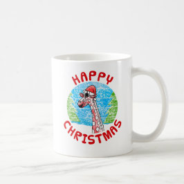 Caneca De Café Raparigas de animais selvagens de girafa natal