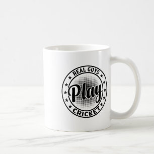 Caneca De Café Rapazes de Verdade Jogam Críquete - Jogador de Crí