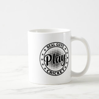 Caneca De Café Rapazes de Verdade Jogam Críquete - Jogador de Crí