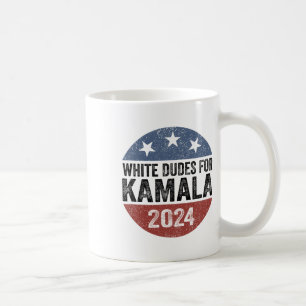 Caneca De Café Rapazes Para Kamala Harris 2024 Botão Retro Eleito