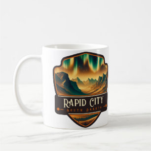 Caneca De Café Rapid City, Dakota do Sul Vintage