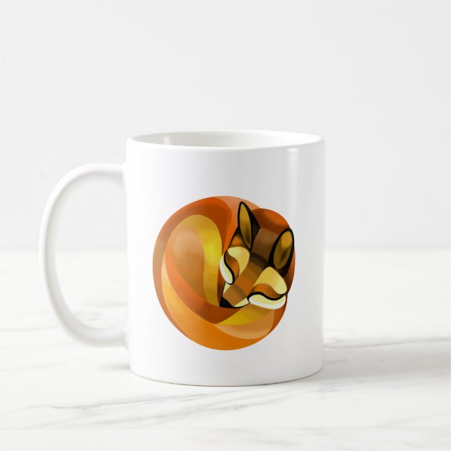 Caneca De Café Raposa Adormecida (Esquerda)