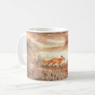 Caneca De Café Raposa Atravessando o Campo