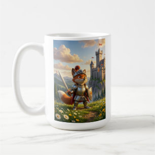 Caneca De Café Raposa Cavaleiro Kids Cartoon