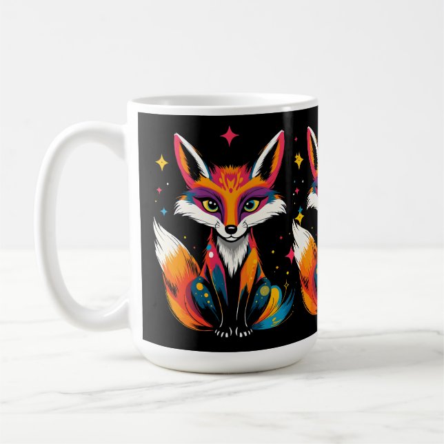 Caneca De Café Raposa Cósmica (Esquerda)