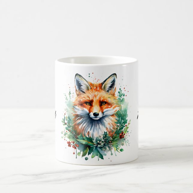 Caneca De Café Raposa e Azevinho (Centro)
