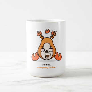 Caneca De Café Raposa Engraçada Estou Bem Tudo Está Bem Café Caos