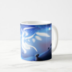 Caneca De Café Raposa Espírito Celestial Céu Noturno Sonhador Art