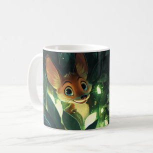 Caneca De Café raposa Estilo Cartoon vibrante Cute Colorfull Café