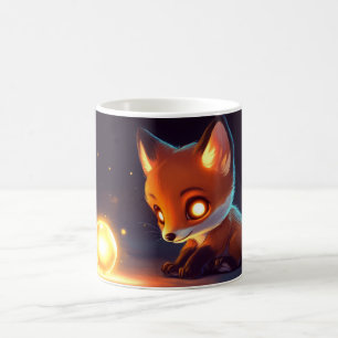 Caneca De Café raposa Estilo Cartoon vibrante Fofo Colorido