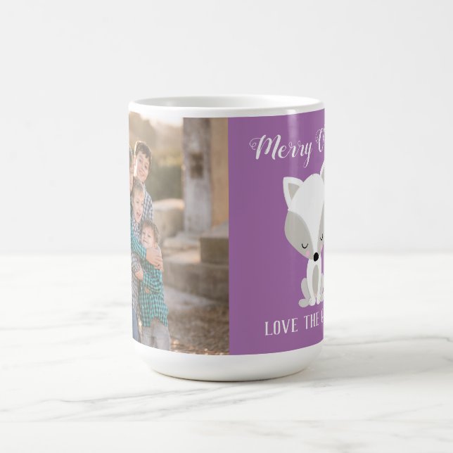 Caneca De Café Raposa Feliz de Natal (Centro)