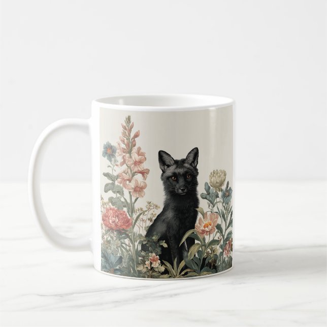 Caneca De Café Raposa Preta Caprichosa (Esquerda)
