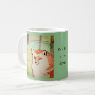 Caneca De Café Raposa Vermelha nos Bosques