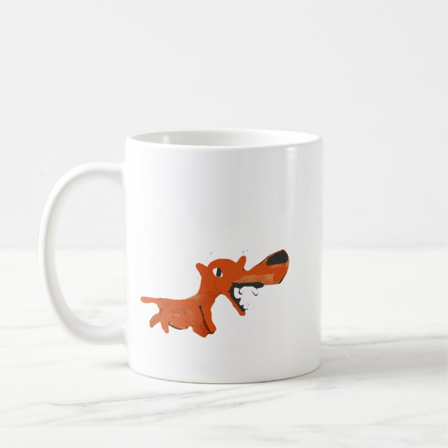 Caneca De Café Raposa Zangada (Esquerda)