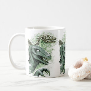 Caneca De Café Raptor em verde
