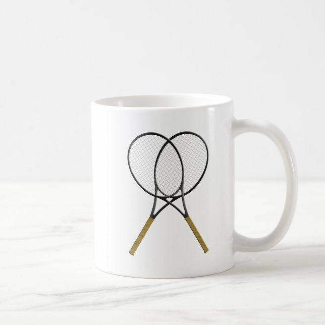 Caneca De Café Raquetes de Ténis Esporte (Direita)