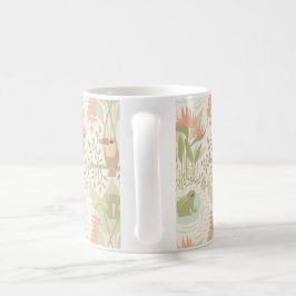 Caneca De Café Rãs e Pássaros Suaves da Selva