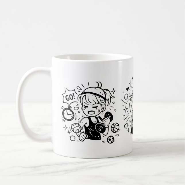 Caneca De Café Rascunho  (Esquerda)