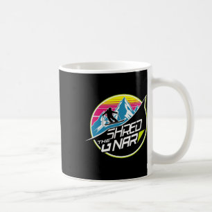Caneca De Café Rasgue O Gnar Esqui Freestyle Diamante Inverno Spo