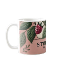 Raspberry Leaf Tea Design AI art Mug