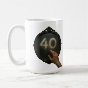 Caneca De Café Rastreio dos quarenta: Aniversário da Mug Espelho