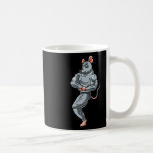 Caneca De Café Rat Bodybuilding Malhação Gym Motivation Bodybuild