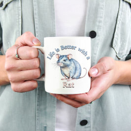 Caneca De Café Rat Lover Pet Owner Presente para amante do café