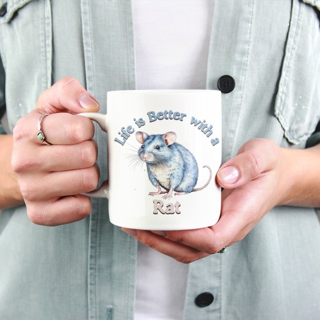 Caneca De Café Rat Lover Pet Owner Presente para amante do café (Criador carregado)