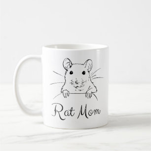 Caneca De Café Rat Mãe Mug - Pet Rat Mug Cute - Rat Mamãe Gift