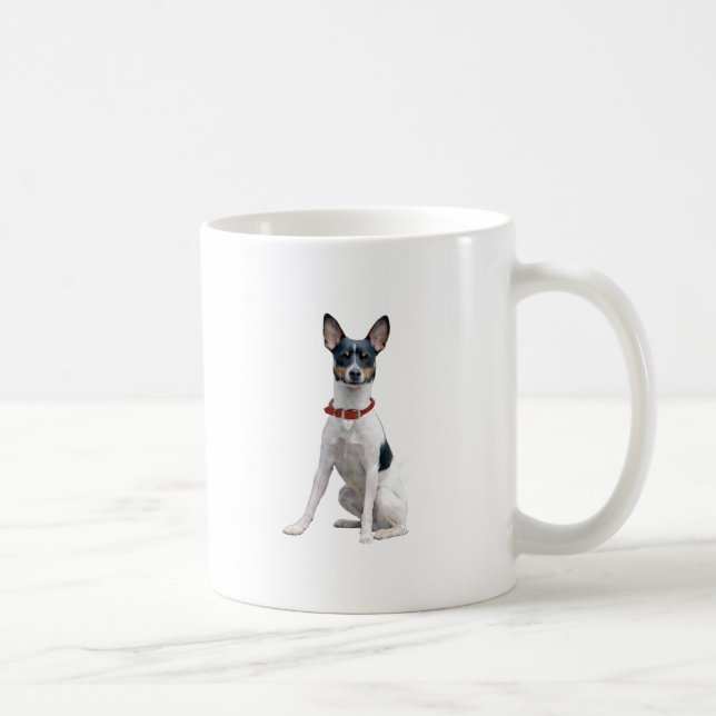 Caneca De Café Rat Terrier (A) (Direita)