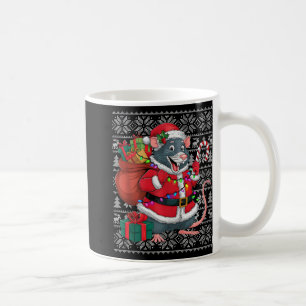 Caneca De Café Rat Xmas Sweater Style Febre Papais noeis Rat Nata