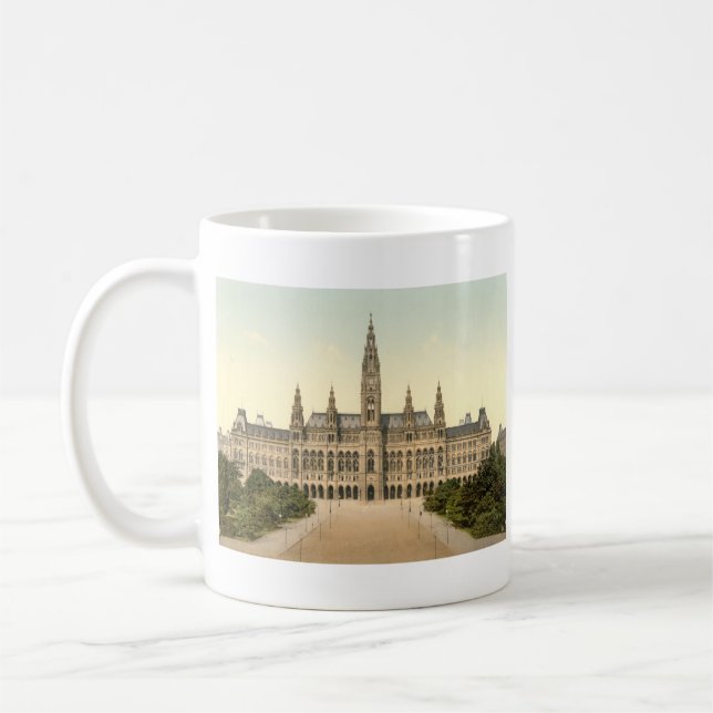 Caneca De Café Rathaus, Viena, Áustria (Esquerda)