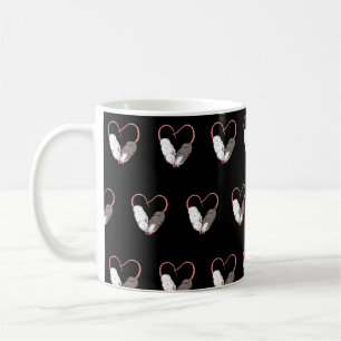 Caneca De Café Rato de Estimação Pequeno Roedor Engraçado Fofo Co