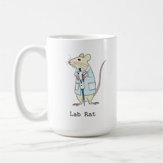 Caneca De Café rato de laboratório de ciência genética