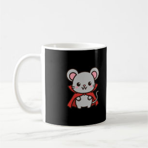 Caneca De Café Rato de Vampiro Fofo de Halloween