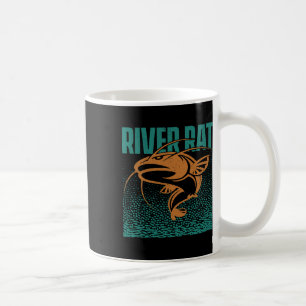 Caneca De Café Rato do Água fresca de pesca - Pesca do peixe-peix