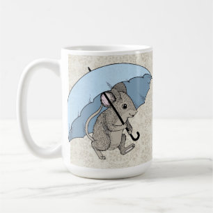 Caneca De Café Rato do dia chuvoso