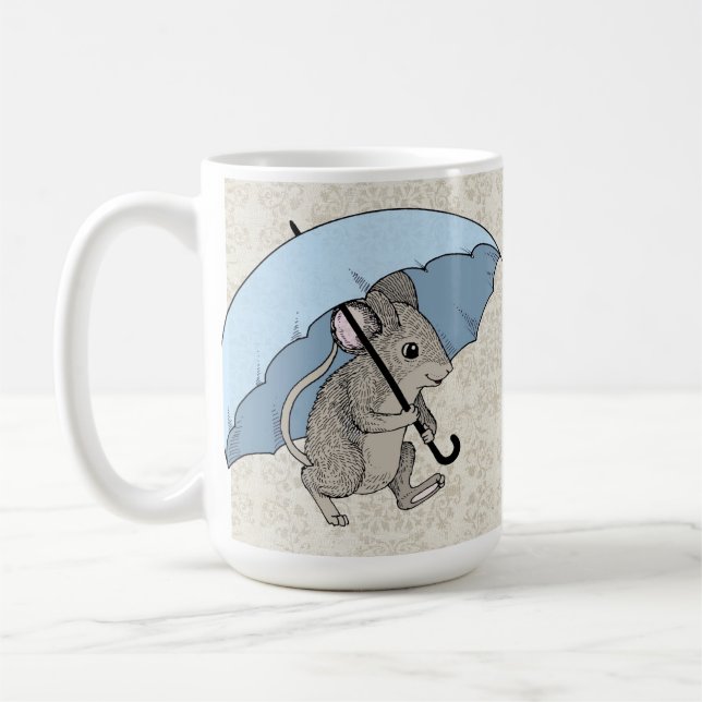 Caneca De Café Rato do dia chuvoso (Esquerda)