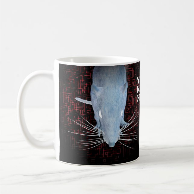 Caneca De Café Rato e labirinto. Personalizável (Esquerda)