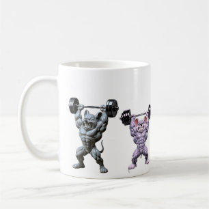 Caneca De Café Rato fisiculturista Personagem de academia muscula